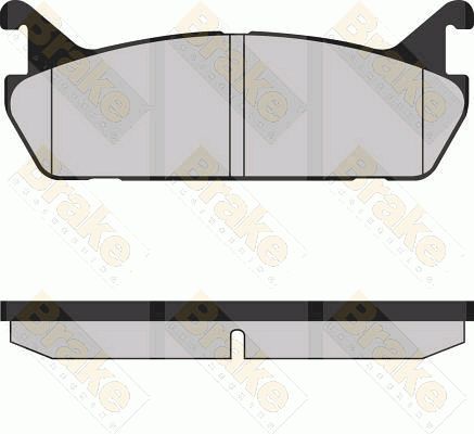 BRAKE ENGINEERING Комплект тормозных колодок, дисковый тормоз PA764